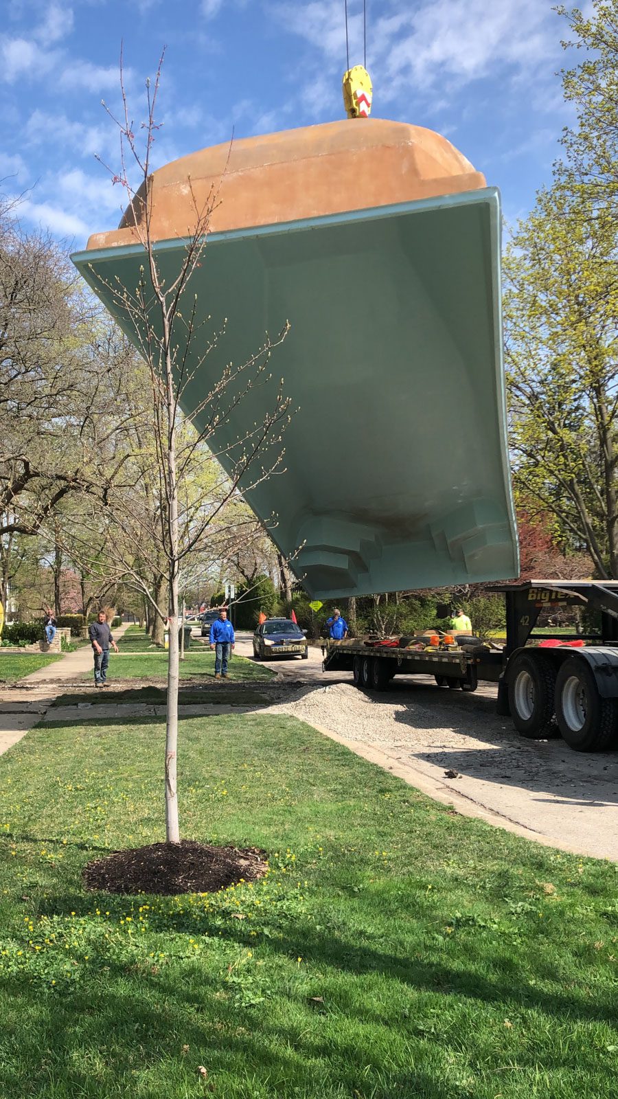 Pool delivery; patio and porch contractor